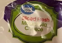 Mängden socker i Sliced fresh mozzarella