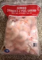 Mängden socker i Jumbo cooked E-Z peel shrimp