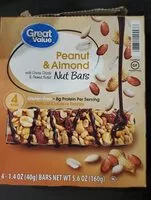Mängden socker i Peanut Almond Nut Bar