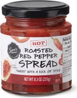 Mängden socker i Hot roasted red pepper spread
