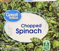 Mängden socker i Chopped Spinach