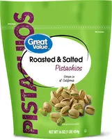 Mängden socker i Roasted & salted pistachios