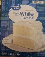Mängden socker i Great Value Deluxe Moist White Cake Mix