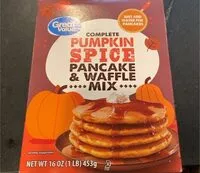 Mängden socker i Fall pumpkin spice complete pancake & waffle mix