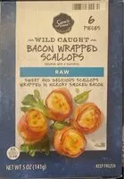 Mängden socker i wild caught bacon wrapped scallops