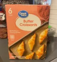 Mängden socker i Butter croissants