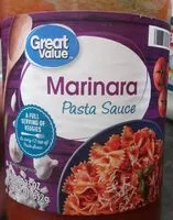 Mängden socker i Marinara pasta sauce