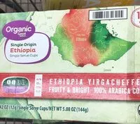 Mängden socker i Organic fruity & bright 100% ARABIC COFFEE