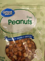 Mängden socker i Great Value Raw Peanuts, 16 oz