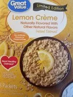 Mängden socker i Lemon creme oatmeal