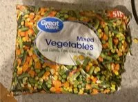 Mängden socker i Mixes vegetables