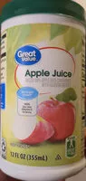 Mängden socker i Frozen concentrated apple juice