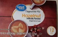 Mängden socker i Hazelnut Cappuccino Mix