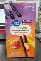 Mängden socker i fruit twists
