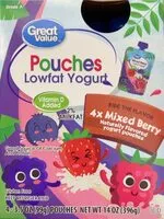 Mängden socker i Lowfat Yogurt Pouches
