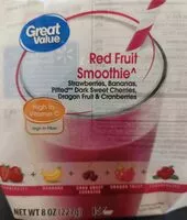 Mängden socker i Red fruit smoothie