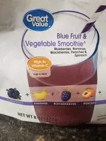 Mängden socker i Blue Fruit & Vegetable Smoothie