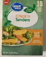 Mängden socker i Chick’n Tenders (plant based)