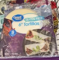 Mängden socker i Gluten Free Tortillas