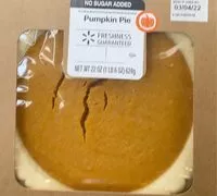 Mängden socker i Pumpkin pie