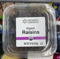 Mängden socker i Raisins