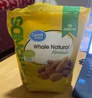 Mängden socker i Whole Natural Almonds