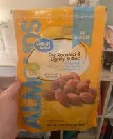 Mängden socker i Dry Roasted & Lightly Salted Almonds