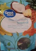 Mängden socker i Dried Fruit Medley Tropical