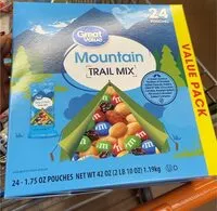 Mängden socker i Mountain trail mix