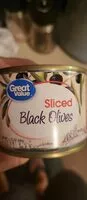 Mängden socker i California style pie sliced olives