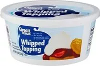 Mängden socker i Whipped Topping