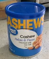 Mängden socker i Cashew Halves & Pieces