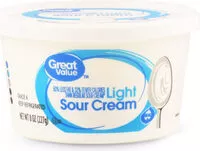 Mängden socker i Light Sour Cream