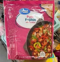 Mängden socker i Pork Fajitas with Tortillas