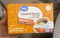 Mängden socker i caramel pecan ground coffee