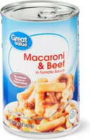 Mängden socker i Macaroni & Beef In Tomato Sauce