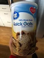 Mängden socker i 100% whole grain quick oats