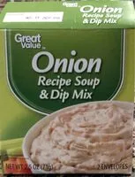 Mängden socker i Onion Recipe soup and Dip mix