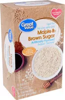 Mängden socker i Sugar Free Instant Oatmeal, Maple & Brown Sugar