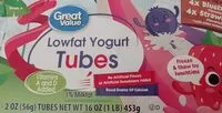 Mängden socker i Low-fat Yogurt Tubes