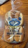 Mängden socker i Deli Italian Split Top Rolls