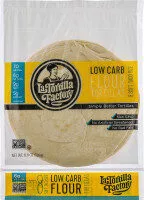 Mängden socker i La tortilla low carb flour tortillas ct