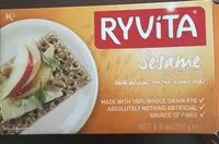 Mängden socker i Sesame Rye Crispbread