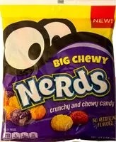Mängden socker i Nerds big chewy crunchy and chewy candy