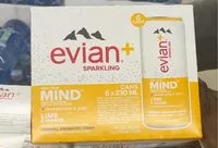 Mängden socker i Evian sparkling