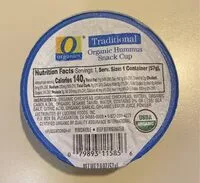 Mängden socker i Traditional organic hummus snack cup