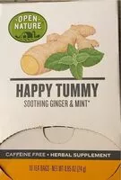 Mängden socker i Happy Tummy Soothing Ginger and Mint
