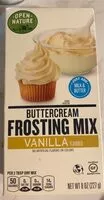 Mängden socker i Vanilla flavored buttercream frosting mix