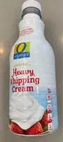 Mängden socker i Organic Heavy Whipping Cream