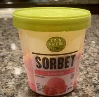 Mängden socker i OPEN NATURE Strawberry Sorbet